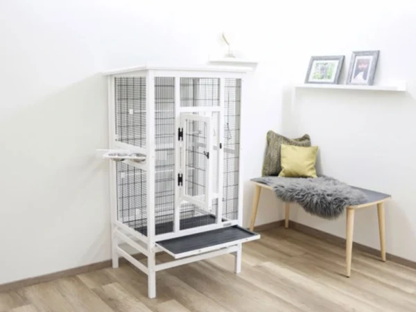 Voliéra pre vtáky drevená, masív KERBL 82910, 82x67x151 cm