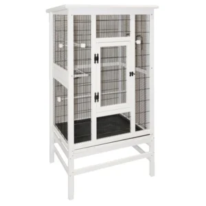 Voliéra pre vtáky drevená, masív KERBL 82910, 82x67x151 cm