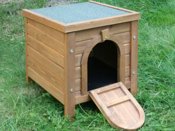 Domček pre králiky s uzatvárateľnými dvierkami KERBL 82740, 36x36x40 cm – Obrázok 2