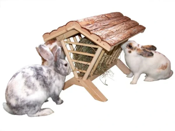 Jasle na seno pre králiky KERBL 82888, 45x32x33 cm