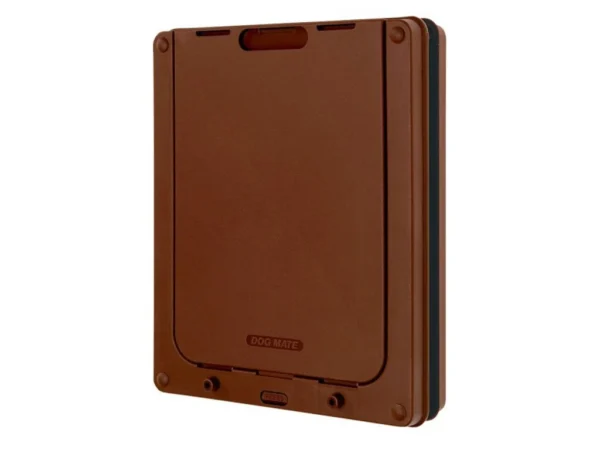 Dvierka pre psov a mačky KERBL 80883 DOG MATE - 215B, 2-cestné, hnedé – Obrázok 2