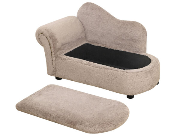 Pohovka pro psy PAWHUT D04-188BG, béžová, 80x40x46 cm – Obrázok 4