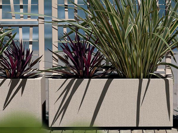 Kvetináč, vyvýšený záhon STEFANPLAST ETHICA 80 krémovo biela – Obrázok 3