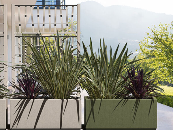 Kvetináč, vyvýšený záhon STEFANPLAST ETHICA 80 krémovo biela – Obrázok 4