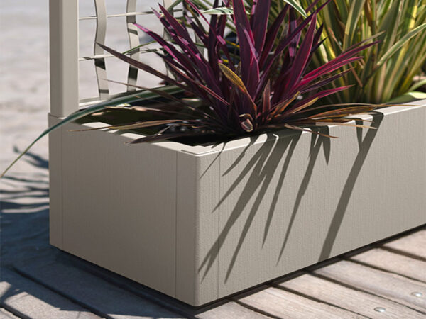 vyvýšený záhon STEFANPLAST ETHICA 80 krémovo biela