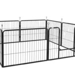 Ohrádka pre šteňatá a ďalšie zvieratá PAWHUT D06-107V02BK