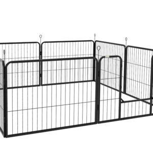 Ohrádka pre šteňatá a ďalšie zvieratá PAWHUT D06-107V02BK