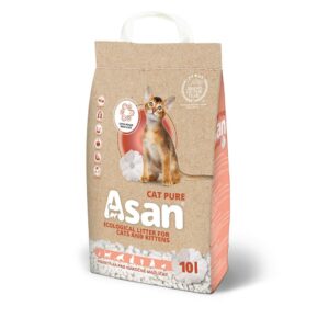 Hrudkujúca podstielka, Mačky, Podstielky a toalety pre mačky, Podstielky pre mačky - Asan Cat Pure, 10l