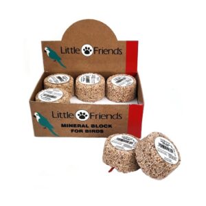 Minerály, Vitamíny a doplnky stravy pre vtáky, Vtáky - Minerálny blok pre exoty, krabička 12ks á 54g