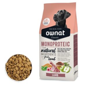 Krmivo - granule pre psov, Pre citlivých psov - sensitiv, Psy - OWNAT CLASSIC MONOPROTEIC DOG Lamb 12kg