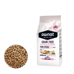 Krmivo - granule pre psov, Pre citlivých psov - sensitiv, Psy - OWNAT GF HYPOALLERGENIC DOG Mini Lamb 1kg