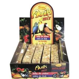 Pre andulky, Pre korely, Pre malé a stredné exoty, Tyčinky a pochúťky pre vtáky, Vtáky - Avik mix tyčiniek pre exoty, 14x 70g