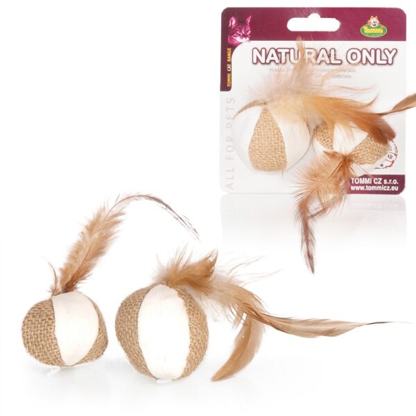 Natural Only - míčky s peříčkem