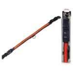 LED obojek dobíjecí USB/vel.L 50-60cm/ oranžový