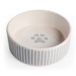Miska porcelánová šedé proužky 12