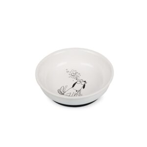 Keramický talířek bílý s pejskem