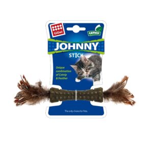 GiGwi Johnny Stick Catnip s oboustrannými peříčky