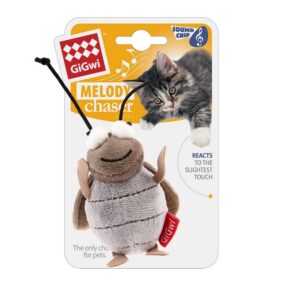 Hračky pre mačky, Mačky, Textilné hračky - GiGwi Melody Chaser Cvrčok so zvukovým čipom