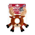 GiGwi Plush Friendz sob s gumovým kroužkem