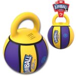 GiGwi Jumball Basketball míč s rukojetí žluto-fialový