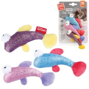 GiGwi Fish Toy Set 3 různé druhy