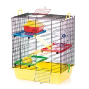 Hlodavce, Klietky pre hlodavce, Klietky pre menšie hlodavce - Klietka GINO II COLOR + plast. vybavenie