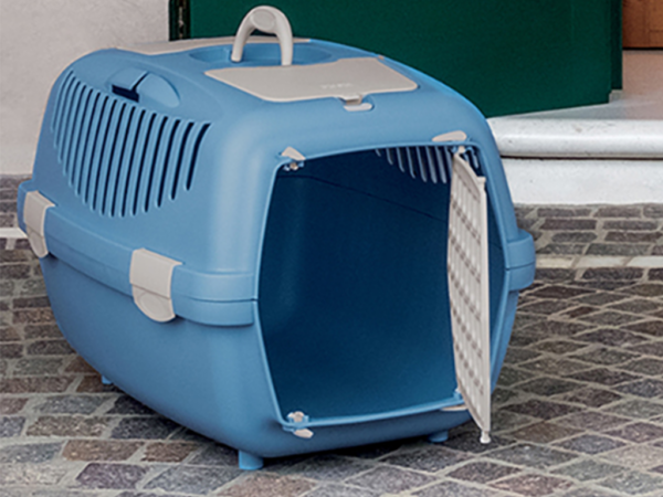 Prepravka pre psov a mačky STEFANPLAST GULLIVER 1, 48x32x31cm, modrá – Obrázok 4