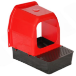 Znáškové hniezdo pre sliepky so zberným košíkom na vajcia - ATV 301635 MANUAL NEST 36X42X41 červené