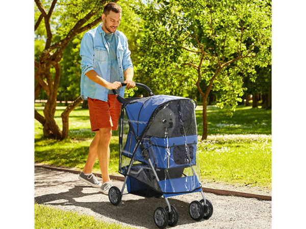 Kočík pre psov PAWHUT D00-058V01BU, modrý – Obrázok 3