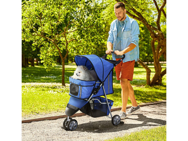 Kočík pre psov PAWHUT D00-041BU, modrý – Obrázok 4