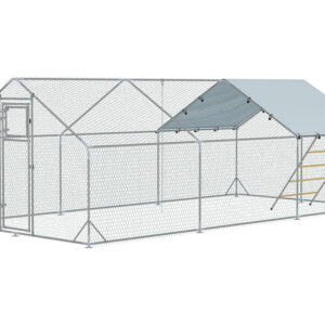 Výbeh pre hydinu s bidlom PAWHUT D51-436V05SR