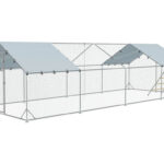 Výbeh pre hydinu s bidlom PAWHUT D51-436V03SR