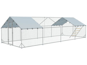 Novinky - Výbeh pre hydinu s bidlom PAWHUT D51-436V03SR, 3x8x1,95m