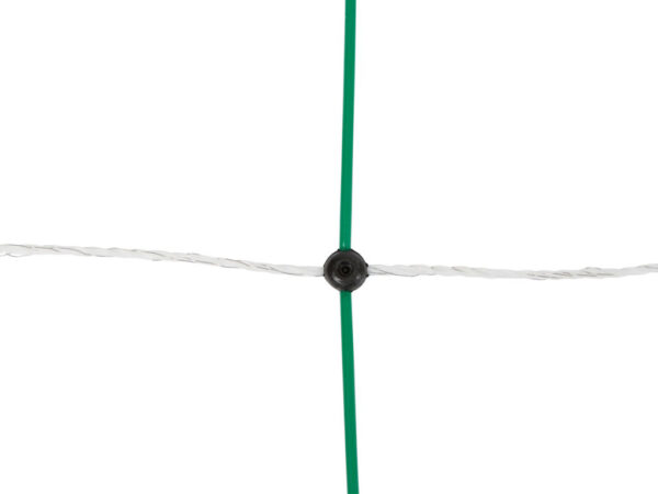 Sieť pre elektrický ohradník pre ovce, kozy KERBL 27328 TITANNET 108 cm x 50 m / 2 hroty, bielozelená – Obrázok 4