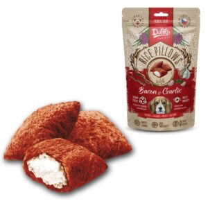 Plněné polštářky slanina/česnek