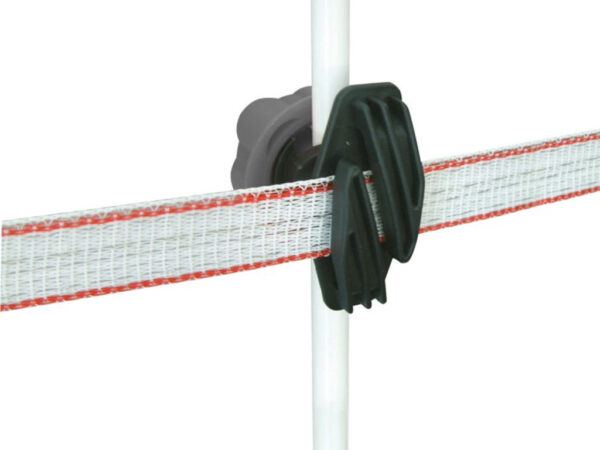 Izolátor na pásku pre elektrický ohradník KERBL 441386, skrutkovací, na tyčky a stĺpiky Ø do 17 mm – Obrázok 4