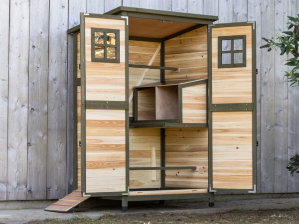 Kurín pre sliepky KERBL 81750 TOWER, 109x75x167cm – Obrázok 4
