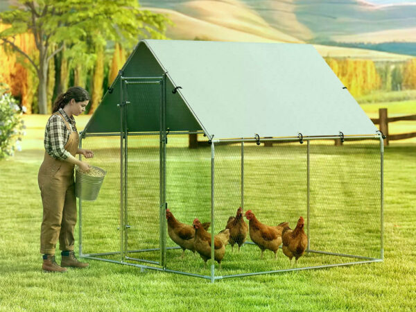 Výbeh pre hydinu PAWHUT D51-435V04SR 2x2x2m – Obrázok 2