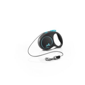 Psy, Samonavíjacie so šnúrkou, Vodítka pre psov - flexi Black Design XS lanko 3m/8kg modrá