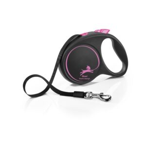 flexi Black Design L pásek 5m/50kg růžová