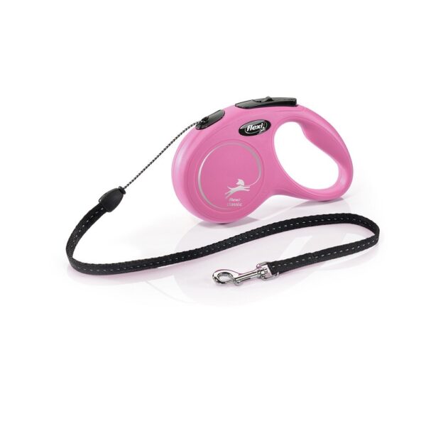 flexi Classic S lanko 5m/12kg růžová