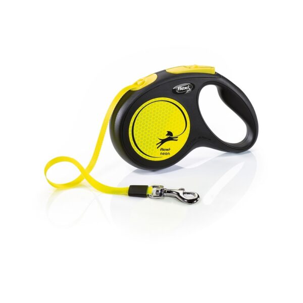 flexi Neon M pásek 5m/25kg žlutá