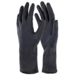 Jednorazové nitrilové rukavice KERBL 15322 NITRILE LONG BLACK