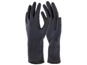 Jednorazové nitrilové rukavice KERBL 15322 NITRILE LONG BLACK