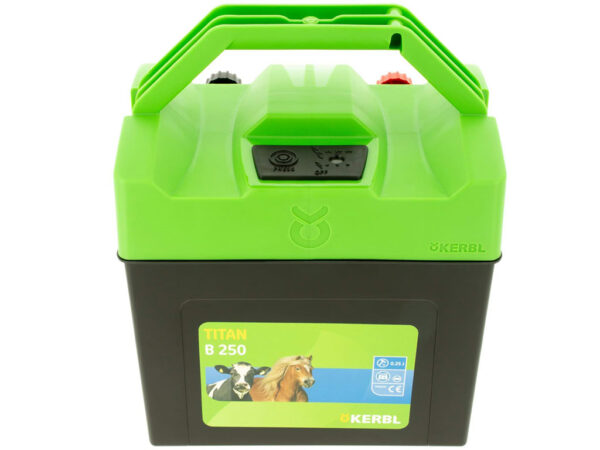 Batériový zdroj pre elektrický ohradník KERBL 392502 TITAN B 250 – Obrázok 3
