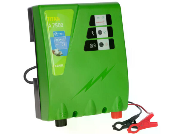 Akumulátorový zdroj pre elektrický ohradník KERBL 392527 TITAN A 7500 – Obrázok 2